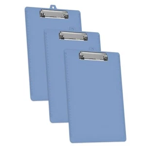 3 Pack Clipboard Letter Size A4 13 3/8” x 9 7/16” Low Profile Clip & Side Rul... - Picture 1 of 9