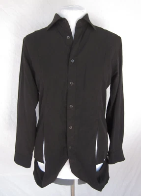 Yohji Yamamoto B black shirt jacket JPN cut-out loops Orchid shirt 2017 M or F - Image 1 of 4