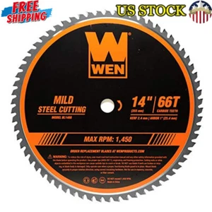 14" 66 Zähne hartmetallbestücktes Metallsägeblatt Trockenschnitt dünner Schnitt passt 14" Sägen Neu - Bild 1 von 5