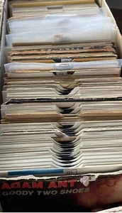Collection Of 7 Inch Vinyl Single Records 160 Beatles Kinks Who Stones Monkees - Picture 1 of 11