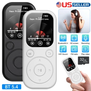 Bluetooth MP4 MP3 Player Support 128GB Lossless Music FM Radio Recorder Sport - Picture 1 of 23