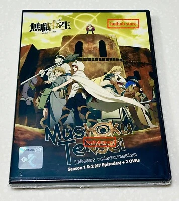 Mushoku Tensei (Season 1&2: VOL.1 - 47 End + 2 OVAs) ~ English Dubbed ~ DVD