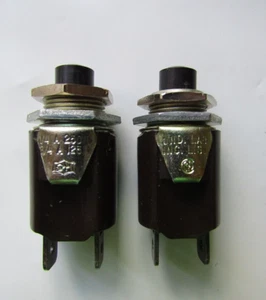 2 Cutler Hammer Momentary Switches 1/4A 250V 3/4 A 125VDC NORMALLY CLOSED AC/DC - Picture 1 of 13