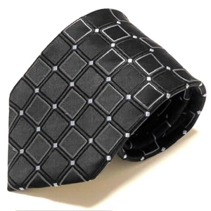 Donald J Trump Tie Black Geometric Gold Bar President MAGA Signature Collection - Picture 1 of 17