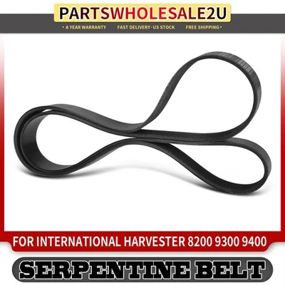 Cinturón serpentino ventilador de alta resistencia de 64,07" para International Harvester 8200 9300 9400 Foto 1 de 4