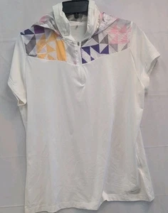 Nike Golf Colorido Sudadera con Capucha Polo Encubierto Top Blanco Manga Corta Talla Grande  - Imagen 1 de 6