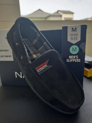 Zapatillas para hombre NAUTICA NUEVAS EN CAJA, talla mediana 9/10, negras Foto 1 de 3