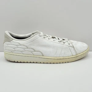 Nike Air Jordan 1 Low Mens Size 12.5 Centre Court White Sneakers DJ2756-100 - Picture 1 of 8