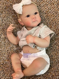 50CM Boy Bettie Full Body Soft Silicone Vinyl Reborn Doll, Painted Hair, Christm - Picture 1 of 8