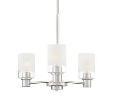 Lámpara de araña Designers Fountain D236M-3CH Cedar Lane 3 luces 20"W - Níquel Foto 1 de 3