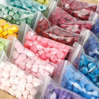 100pcs Wax Seal Beads DIY Stamp Set Retro Scrapbook Wedding Birthday Decor - Image 1 of 4