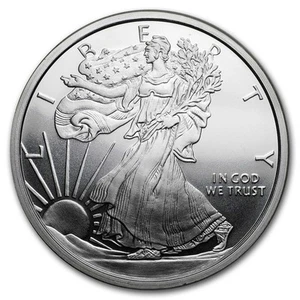 2 oz Silver Round - Walking Liberty - Picture 1 of 2