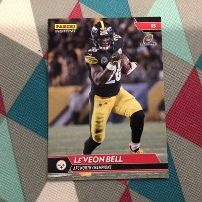 Le'veon Bell #307 -  1 of 75 made  AFC North Champions 2017 panini instant - Image 1 of 2