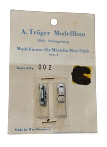 Vintage A. Tröger Modellbau Z Scale Police Cars Märklin Mini Club West Germany - Picture 1 of 4
