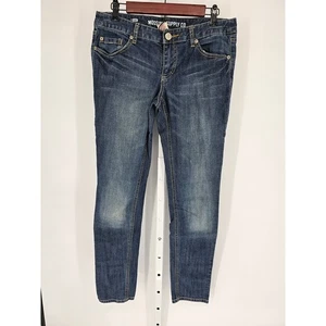 Mossimo Supply Co. Women's Blue Skinny Slim Button Closer Casual Jeans Size 11R - Picture 1 of 5