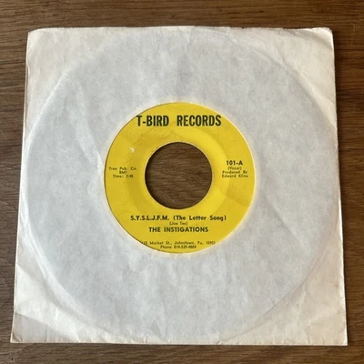 Soul The Instigations ‎– S.Y.S.L.J.F.M.  /  Discuss It T-Bird Records 101 - Image 1 of 2