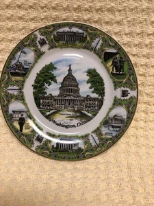 The Capital of Washington DC Souvenir Plate 7-1/2” wide Plate EUC - Picture 1 of 5