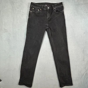 American Eagle Jeans Mens 31x32 Black Slim Straight Stretch Airflex Denim AEO - Picture 1 of 15