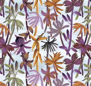 DESIGNERS GUILD FABRIC DESIGN Guatiza 3.6 METRES AZUR COTTON CHRISTIAN LACROIX - Picture 1 of 6