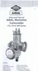 Amal 375 376 389 Monobloc carburetor parts list and tuning 6 pages of COPIES