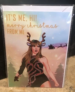 Merry Swift Mas Christmas Holiday Humor Card - Picture 1 of 3