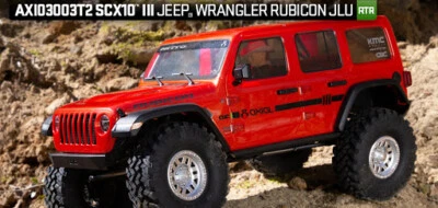 AXI03003T2 Axial SCX10 III Jeep JLU Wrangler RTR Ready To Run 4WD Rock Crawler - Image 1 of 4
