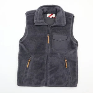 Best Made Co. Hombre Lana Sherpa Chaleco Chaqueta Cremallera Completa Gris Talla XS - NUEVO CON ETIQUETAS - Imagen 1 de 7