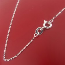Genuine Solid 925 Sterling Silver Curb Chain Necklace