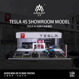 1/64 Diorama Car Garage Model LED City Car Showroom Scene Display Model Gift Toy - Picture 1 of 88