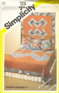 Pattern Simplicity Sewing Quilt Patchwork Pillow Wall Hanging Vintage c1981 OOP - Picture 1 of 1