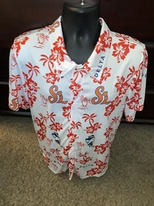 Port St. Lucie Mets Hawaiian Shirt - Delta SGA - Size Large Rare - Picture 1 of 6