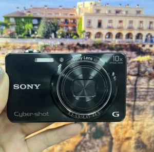 SONY Cyber-shot DSC-WX200 18.2 MP 10x Optical Zoom Digital Camera Black English - Picture 1 of 9