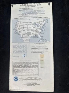 Dallas- Ft Worth Flight Chart January 1981 Vintage Sectional Aeronautical - Picture 1 of 2