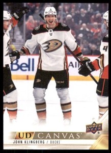2022-23 UD Extended Series UD Canvas #C274 John Klingberg - Anaheim Ducks