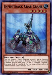 3x Yugioh INCH-EN003 Infinitrack Crab Crane Super Rare 1st Edition Near Mint - Picture 1 of 1