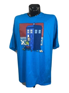 Karen Hallion Disney Princess Discovering the Tardis blue t shirt XXXL - Picture 1 of 11