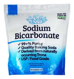 5 Lb Organic Sodium Bicarbonate Baking Soda Fine Powder, Ormi Listed - Picture 1 of 12