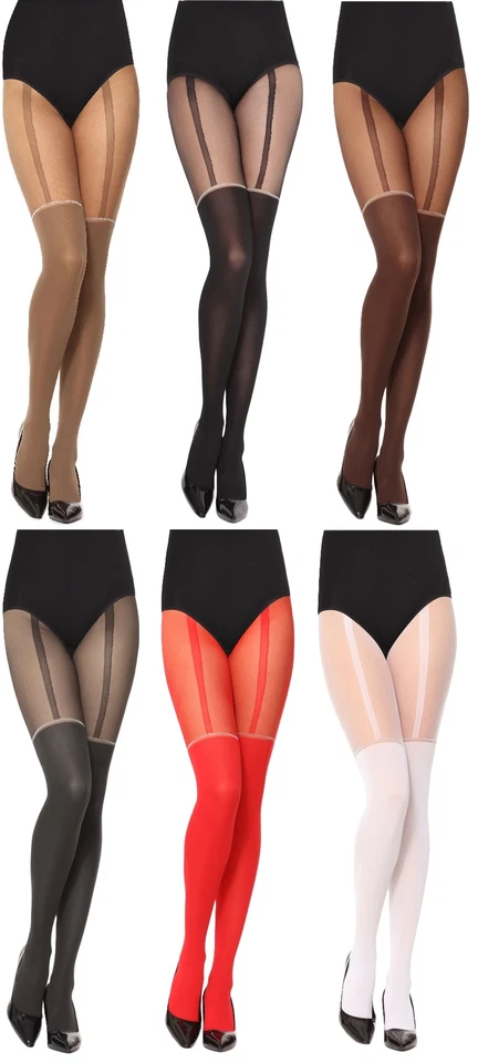 Merry Style Damen Strumpfhose Gemusterte Damenstrumfphosen 20 DEN Qualität XS-L - Bild 1 von 1