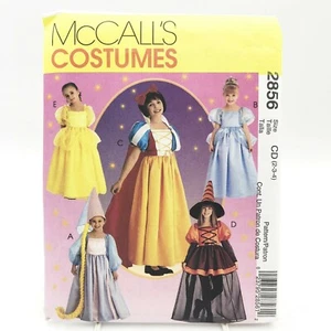 McCalls 2856 Storybook Costumes Princess Witch Childs Size 2 4 Sewing Pattern - Picture 1 of 4