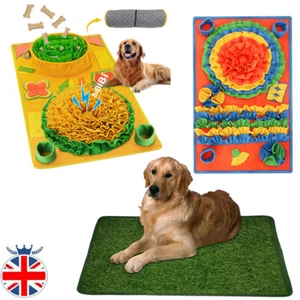 Pet Dog Cat Snuffle Mat Sniffing Nose Training Pad Toilet Mat Treat Puzzle Toy - Picture 1 of 15