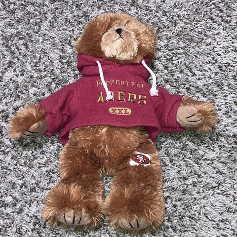 49ers Stuffed Bear- San Francisco NFL Football Plush 13inches Cover