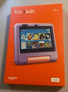 Amazon Fire 7 Kids 16GB Purple 12th Generation Brand New B0C8BZ7QG7 840268959197 - Picture 1 of 2