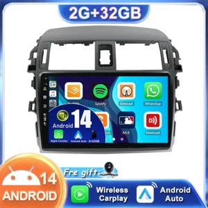 Autoradio FÜR TOYOTA COROLLA 2009~2014 Android 14 Wireless Car Play GPS Navi 32G - Bild 1 von 17