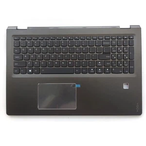 New 5CB0L45988 For Lenovo Flex 4-1570 4-1580 C Shell Palmrest Backlit Keyboard - Picture 1 of 7