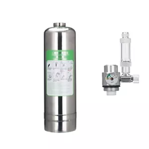 Générateur de CO2 aquarium aquarium aquarium en acier inoxydable réacteur à cylindre de CO2 1L 2 L À faire soi-même - Photo 1/19