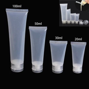 20-100ml Plastic Lotion Bottles Travel Cosmetic Body Hand Shampoo Containers HT - Picture 1 of 6