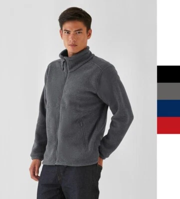 B&C Herren Fleecejacke Zipper Outdoor Full Zip Fleece Icewalker FU703 NEU - Bild 1 von 2