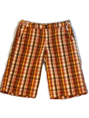 Bermudas a Cuadros Multicolor Kim Rogers Cremallera Bolsillos Mosca Elastizadas Para Mujer Talla 8” Foto 1 de 4