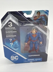 Superman 4” Collectible Action Figure & 3 Surprise Accessories By DC Comics 3+. - Picture 1 of 2