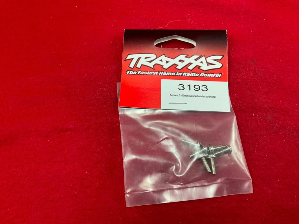 Traxxas 3193 Washer-head Machine Screws 3x10mm (6)  NITRO SLASH  TRA3193 - Image 1 of 3